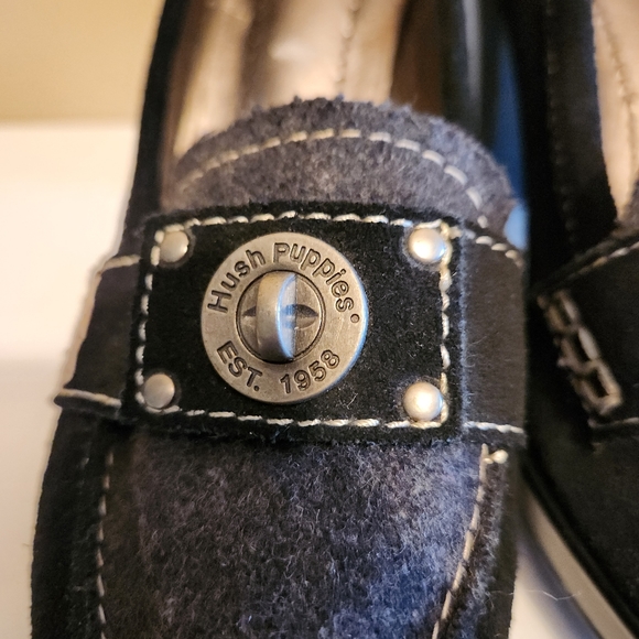 Hush Puppies Suede Loafer Heels - Picture 4 of 9